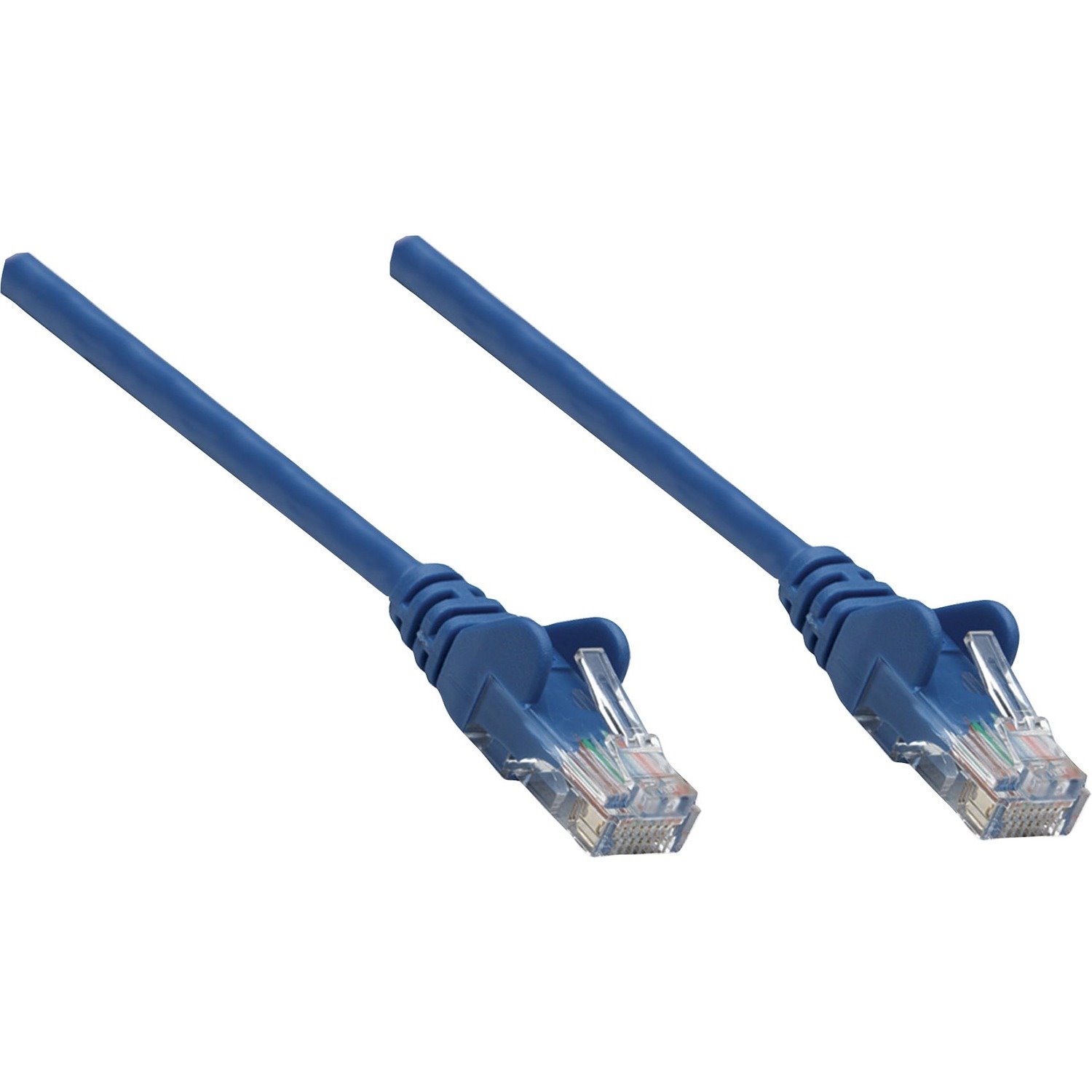 Intellinet Network Solutions Cat5e UTP Network Patch Cable, 1 ft (0.3 m), Blue