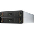 Seagate 5005 5U84 12G RAID Array Storage System Enclosure - Fiber Channel or iSCSI SFP+, supports 3.5" and small form factor (SFF) 2.5" Exos Hard Drives and Nytro Solid State Flash Drives, 1m deep, dual intelligent controllers, ADAPT rebuild