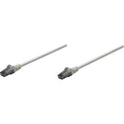 Intellinet Network Patch Cable, Cat6, 7.5m, Grey, CCA, U/UTP, PVC, RJ45, Gold Plated Contacts, Snagless, Booted, Lifetime Warranty, Polybag