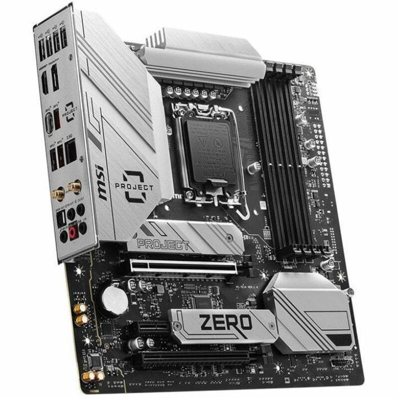 MSI B760M PROJECT ZERO Gaming Desktop Motherboard - Intel B760 Chipset - Socket LGA-1700 - Micro ATX