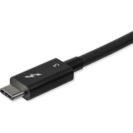 StarTech.com 2.6ft (80cm) Thunderbolt 3 Cable, 40Gbps, 100W PD, 4K/5K Video, Thunderbolt-Certified, Compatible w/ TB4/USB 3.2/DisplayPort
