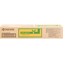 Kyocera TK-5217Y Original Laser Toner Cartridge - Yellow - 1 Each