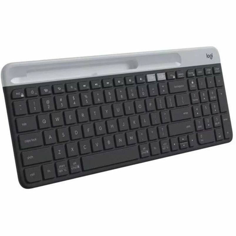 Lenovo Logitech K585 Slim Multi-Device Wireless Keyboard with Phone Stand - Graphite