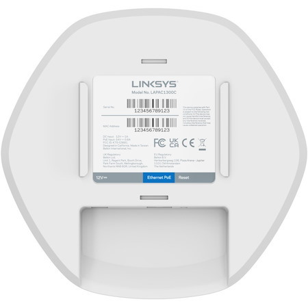 Linksys LAPAC1300C Dual Band IEEE 802.11 a/b/g/n/ac 1.27 Gbit/s Wireless Access Point - Indoor - TAA Compliant