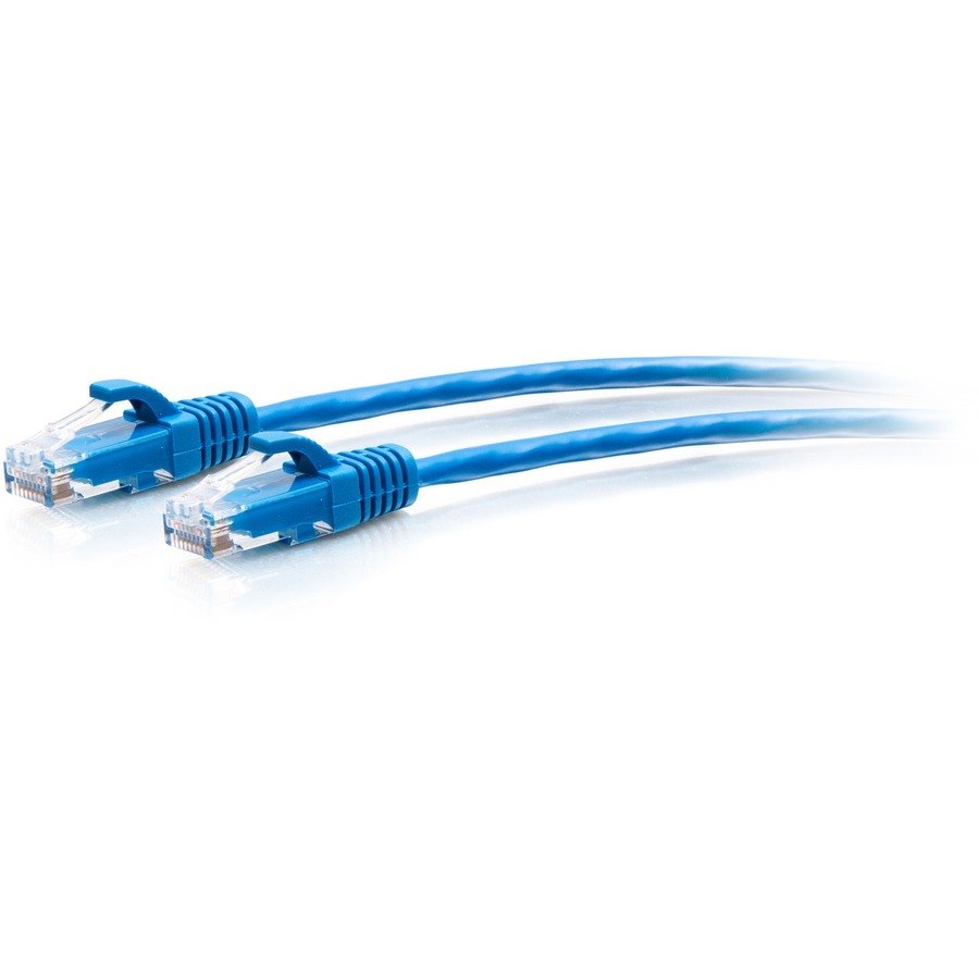 C2G 5ft Cat6a Snagless Unshielded (UTP) Slim Ethernet Cable - Cat6a Slim Network Patch Cable - PoE - Blue