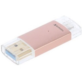 Verbatim 64 GB Lightning, USB 3.0 Flash Drive - Rose Gold