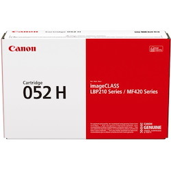 Canon 052H Original High Yield Laser Toner Cartridge - Single Pack - Black Pack