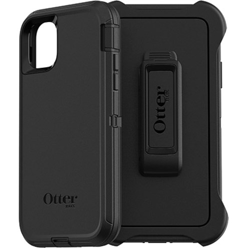 OtterBox Defender Carrying Case (Holster) Apple iPhone 11 Smartphone - Black