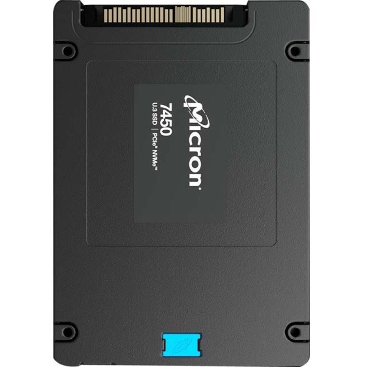 Micron 7450 MAX 6.40 TB Solid State Drive - 2.5" Internal - U.3 (PCI Express NVMe 4.0 x4) - Mixed Use - TAA Compliant