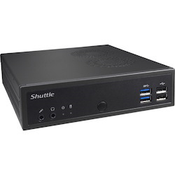 Shuttle XPC slim DH02U5 Desktop Computer - Intel Core i5 7th Gen i5-7200U 2.50 GHz - 8 GB RAM DDR4 SDRAM - 120 GB SSD - Slim PC - Black