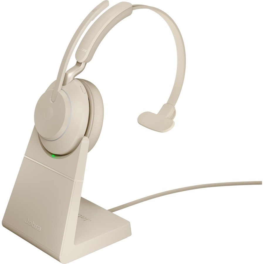 Jabra Evolve2 65 Wireless Over-the-head Mono Headset - Beige