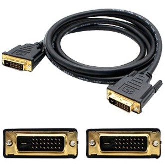 6ft HP DC198A Compatible DVI-D Single Link (18+1 pin) Male to DVI-D Single Link (18+1 pin) Male Black Cable For Resolution Up to 1920x1200 (WUXGA)