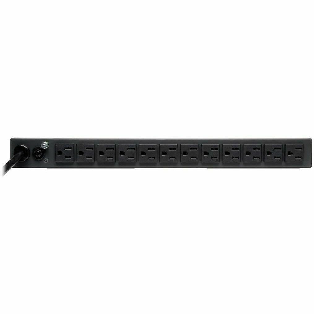 Eaton Tripp Lite Series 1.8kW 120V Single-Phase Basic PDU - 13 NEMA 5-15R Outlets, 5-15P Input, 6 ft. Cord, 1U Rack-Mount