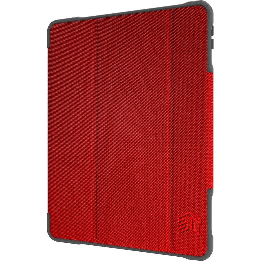 STM Goods Dux Plus Duo Carrying Case for 10.2" Apple iPad (7th Generation) Stylus - Red, Clear