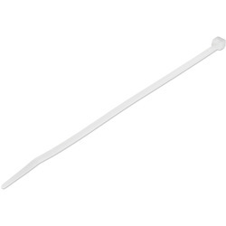StarTech.com 8"(20cm) Cable Ties, 2-1/8"(55mm) Dia, 50lb(22kg) Tensile Strength, Nylon Self Locking Zip Ties, UL Listed, 100 Pack, White