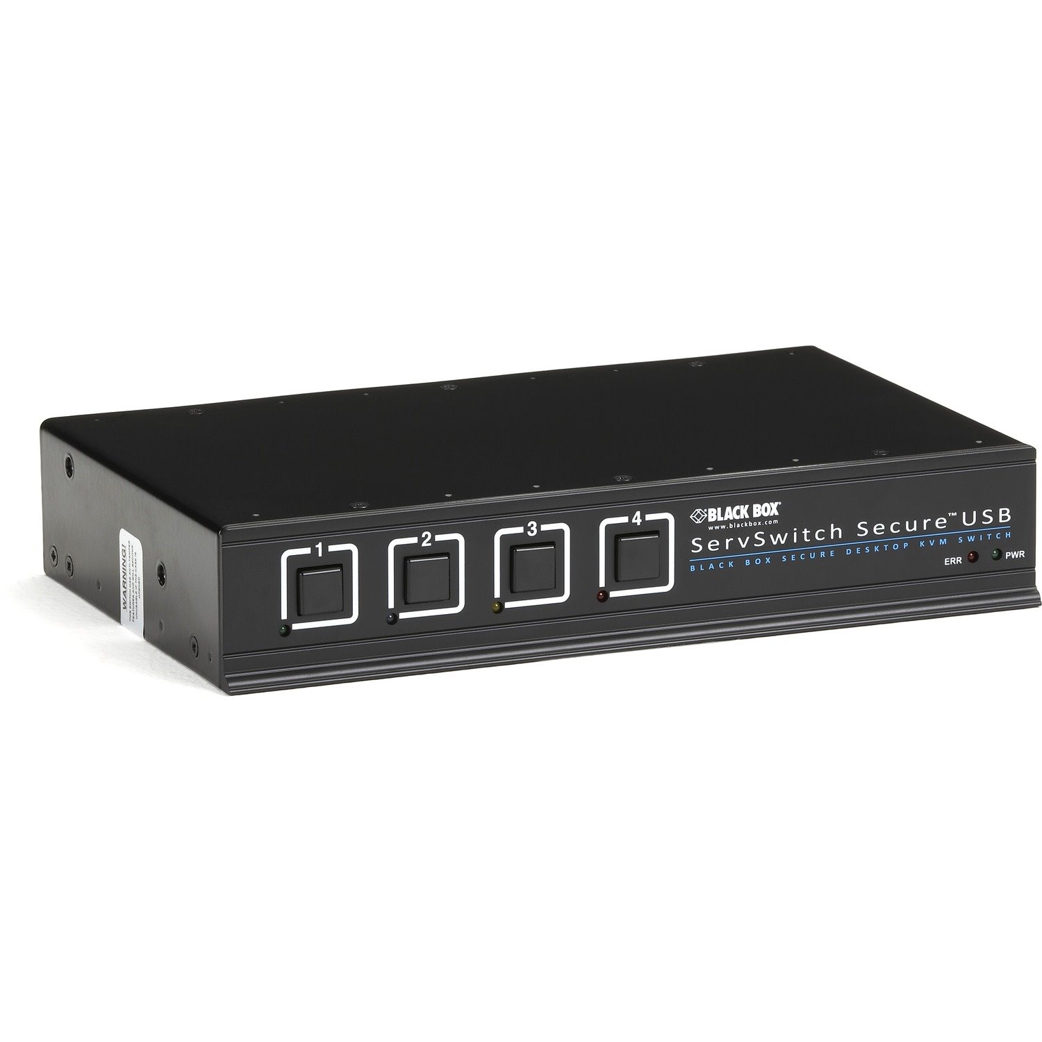 Black Box ServSwitch Secure KVM Switch with USB, EAL4+ Certified, DVI, 4-Port