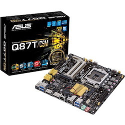 Asus Q87T/CSM Desktop Motherboard - Intel Q87 Express Chipset - Socket H3 LGA-1150 - Mini ITX