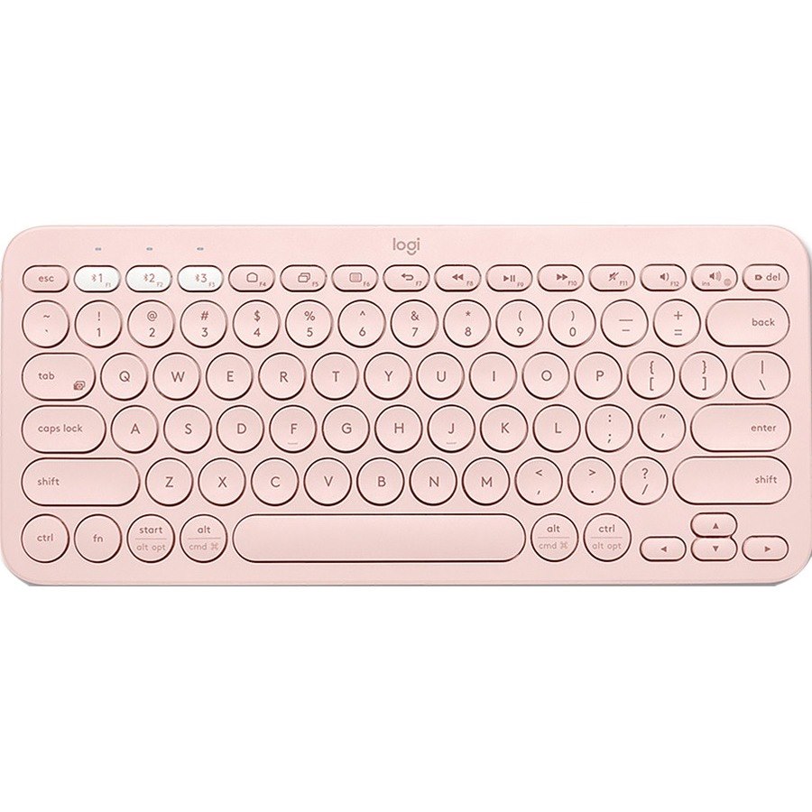 Logitech K380 Keyboard - Wireless Connectivity - English (UK) - Rose