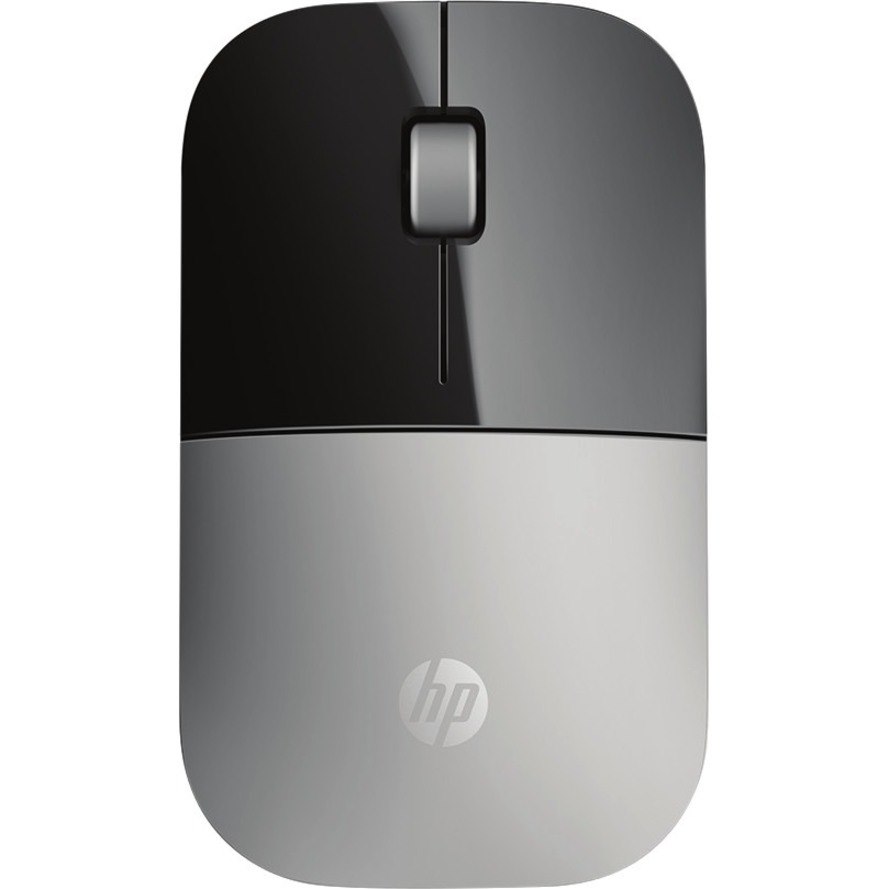 HP Z3700 Mouse - Radio Frequency - USB - Blue LED - 2 Button(s) - Silver