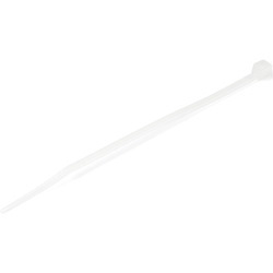 StarTech.com 100 Pack 4" Cable Ties - White Small Nylon/Plastic Zip Ties Adjustable Network Cable Wraps UL TAA