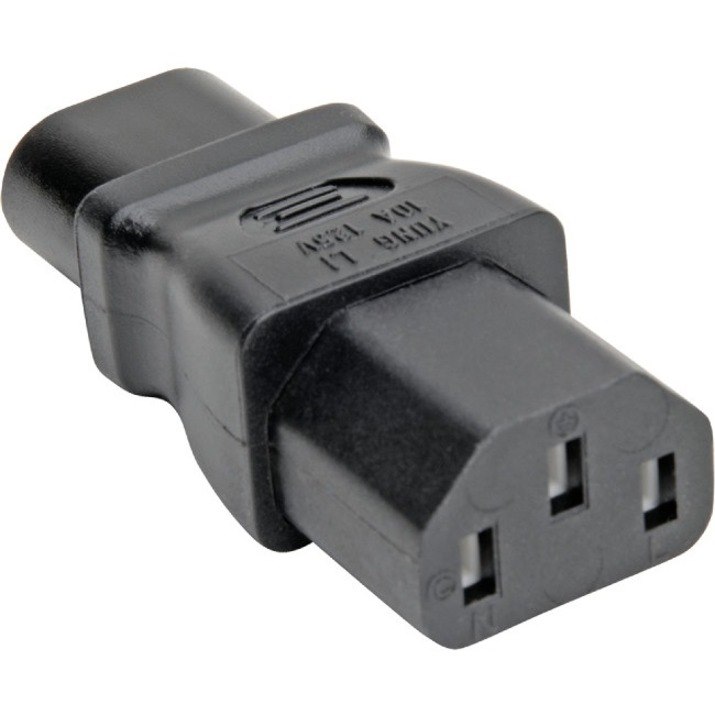 Eaton Tripp Lite Series Power Cord Adapter, C8 to C13 - 10A, 125V, Black