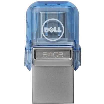 Dell 64 GB USB 3.1 Type A, USB 3.1 Type C Flash Drive