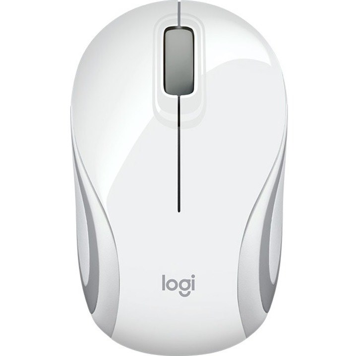 Logitech M187 Mouse - Radio Frequency - USB - Optical - 3 Button(s) - White