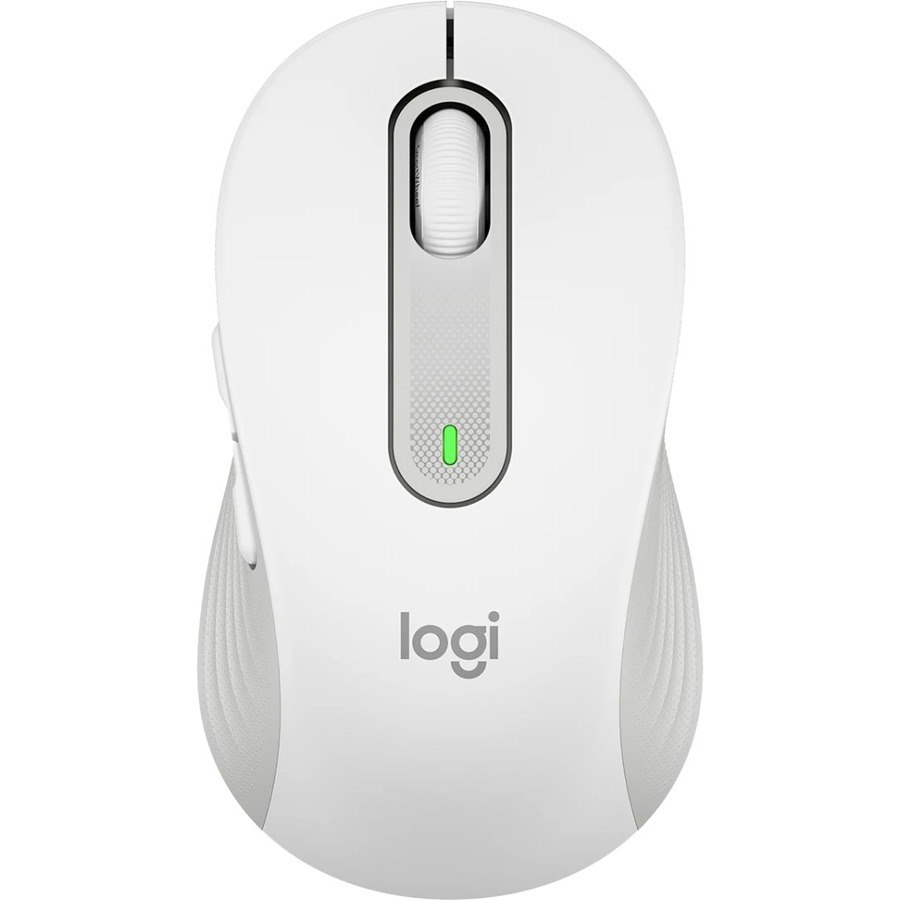 Logitech Signature M650 Mouse - Bluetooth/Radio Frequency - USB - Optical - 5 Button(s) - 5 Programmable Button(s) - Off White