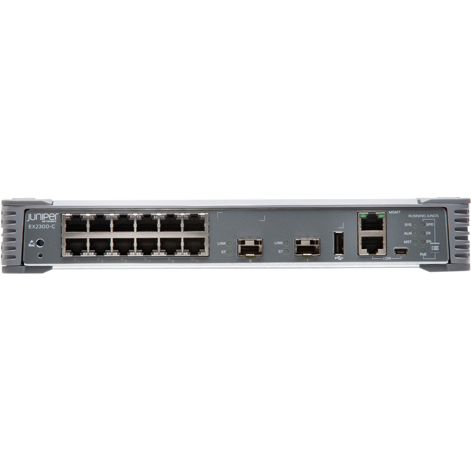 Juniper EX2300-C EX2300-C-12T 12 Ports Manageable Layer 3 Switch - Gigabit Ethernet, 10 Gigabit Ethernet - 10/100/1000Base-T, 10GBase-X