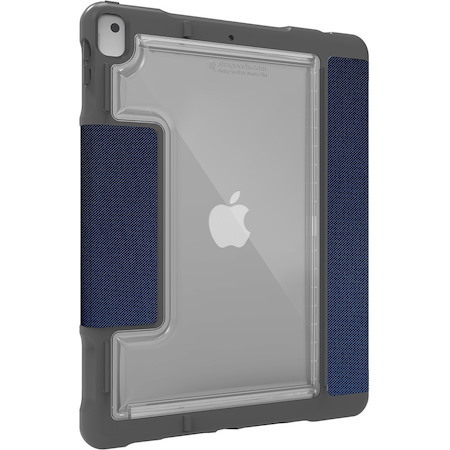STM Goods Dux Plus Duo Carrying Case for 10.2" Apple iPad (7th Generation) - Blue, Clear