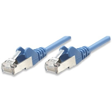 Network Patch Cable, Cat5e, 7.5m, Blue, CCA, SF/UTP, PVC, RJ45, Gold Plated Contacts, Snagless, Booted, Lifetime Warranty, Polybag