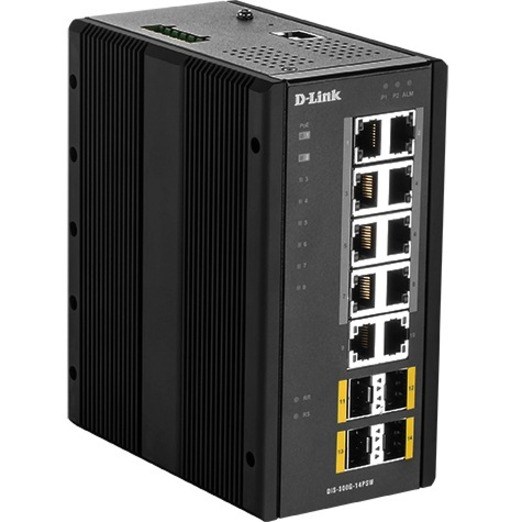 D-Link Industrial Gigabit Managed PoE Switch with SFP Slots