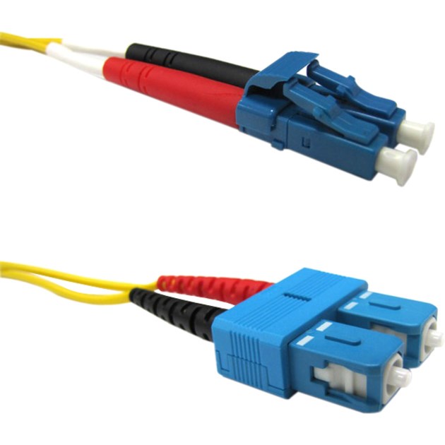 Weltron 2m LC/SC Single Mode 9/125M Yellow Fiber Patch Cable