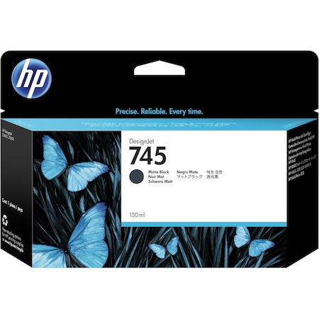 HP 745 Original Standard Yield Inkjet Ink Cartridge - Matte Black - 1 Pack
