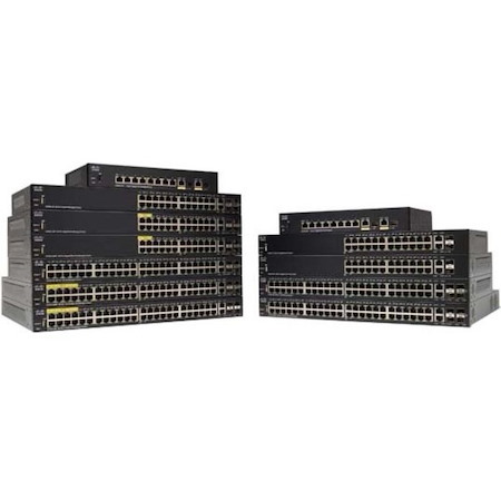 Cisco 350 SG350-10 10 Ports Manageable Layer 3 Switch - Gigabit Ethernet - 10/100/1000Base-T, 1000Base-X