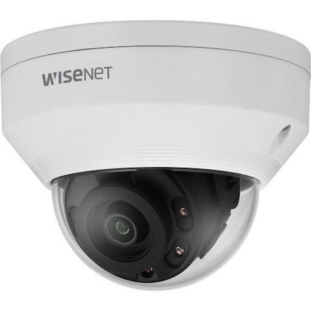 Wisenet LNV-6012R 2 Megapixel Outdoor Full HD Network Camera - Color, Monochrome - Dome - White