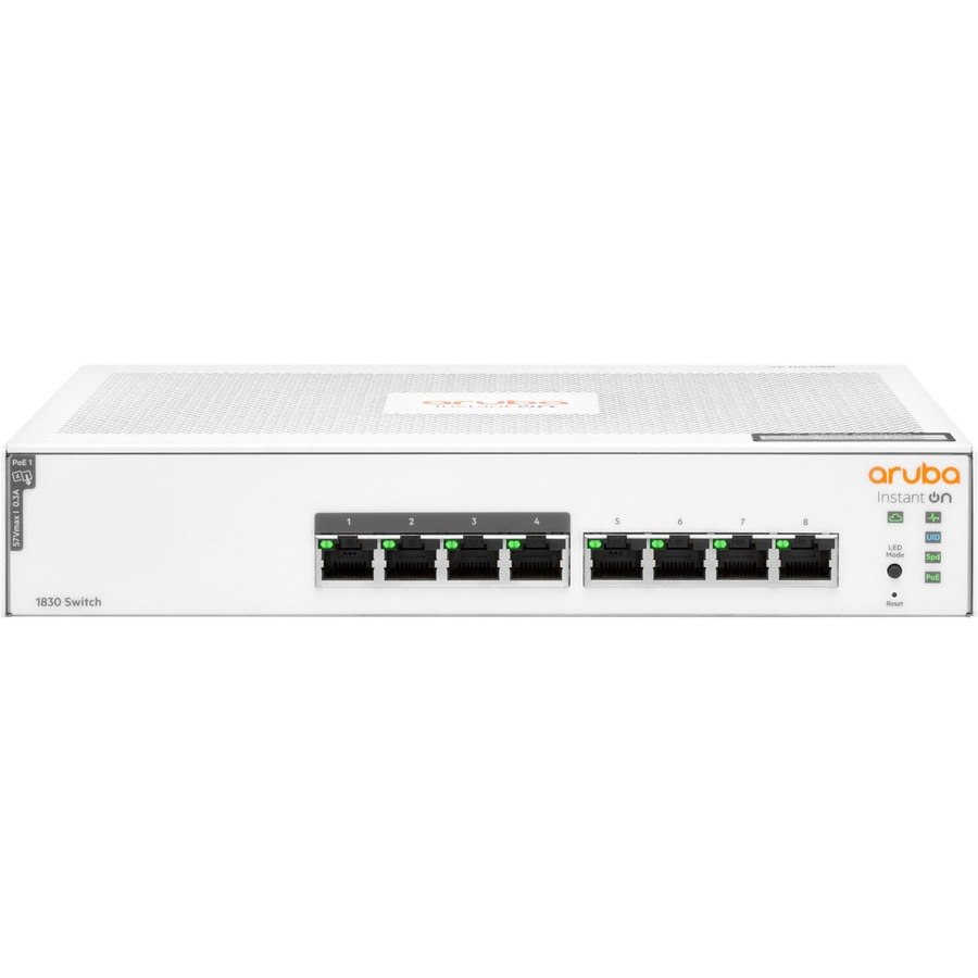 Aruba Instant On 1830 8 Ports Manageable Ethernet Switch - Gigabit Ethernet - 10/100/1000Base-T