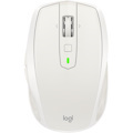 Logitech MX Anywhere 2S Mouse - Bluetooth/Radio Frequency - USB - Darkfield - 7 Button(s) - Light Grey
