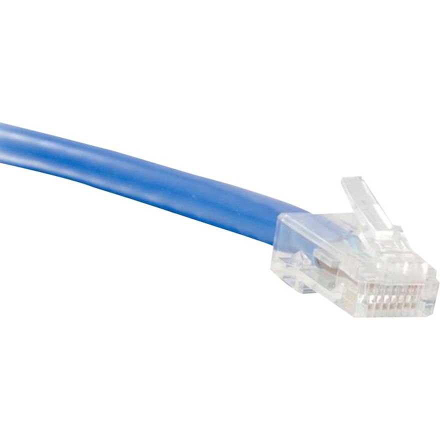 ENET Cat6a Blue 7 Foot Shielded, Non-Booted (No Boot) (UTP) High-Quality Network Patch Cable RJ45 to RJ45 - 7Ft