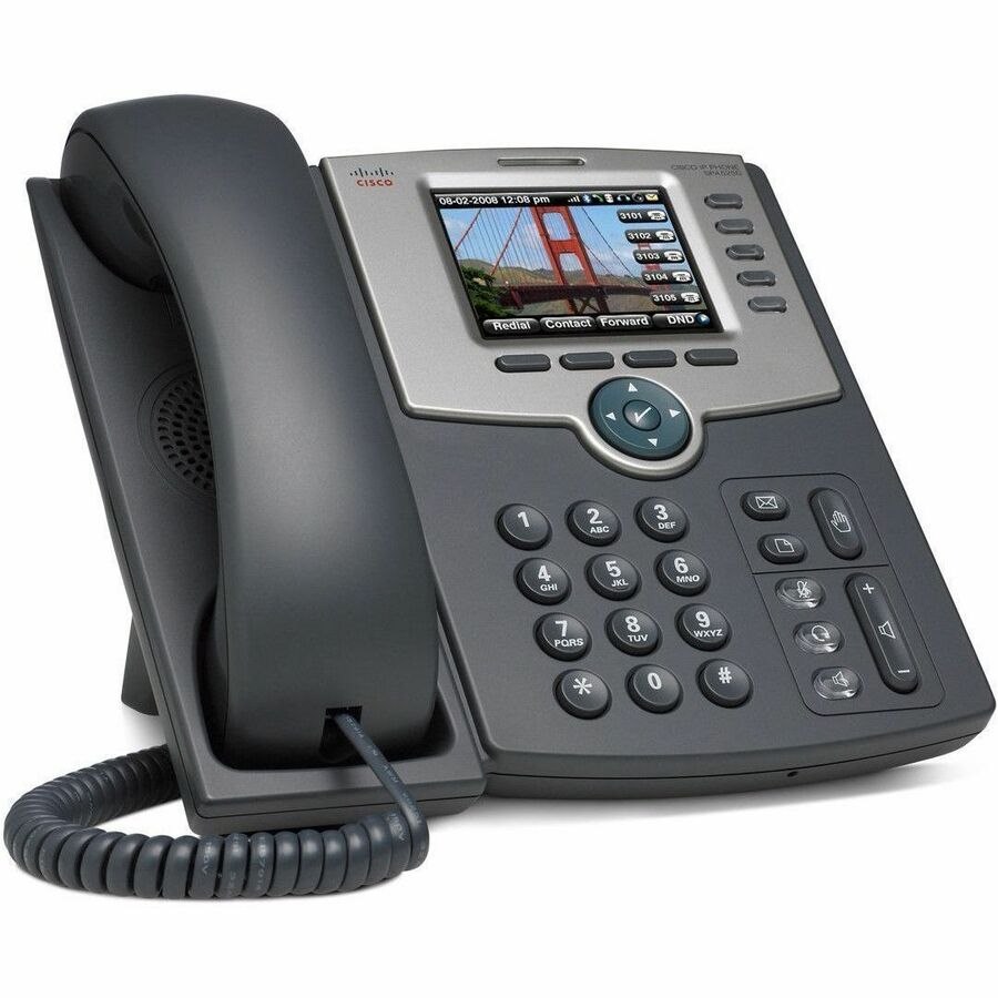 Cisco SPA525G2 IP Phone - Refurbished - Corded/Cordless - Wi-Fi, Bluetooth - Dark Gray, Silver