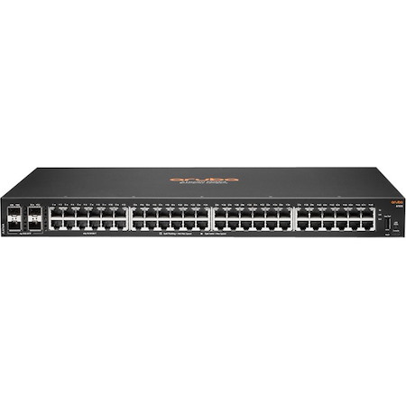 Aruba 6100 48 Ports Manageable Ethernet Switch - Gigabit Ethernet, 10 Gigabit Ethernet - 10/100/1000Base-T, 10GBase-X