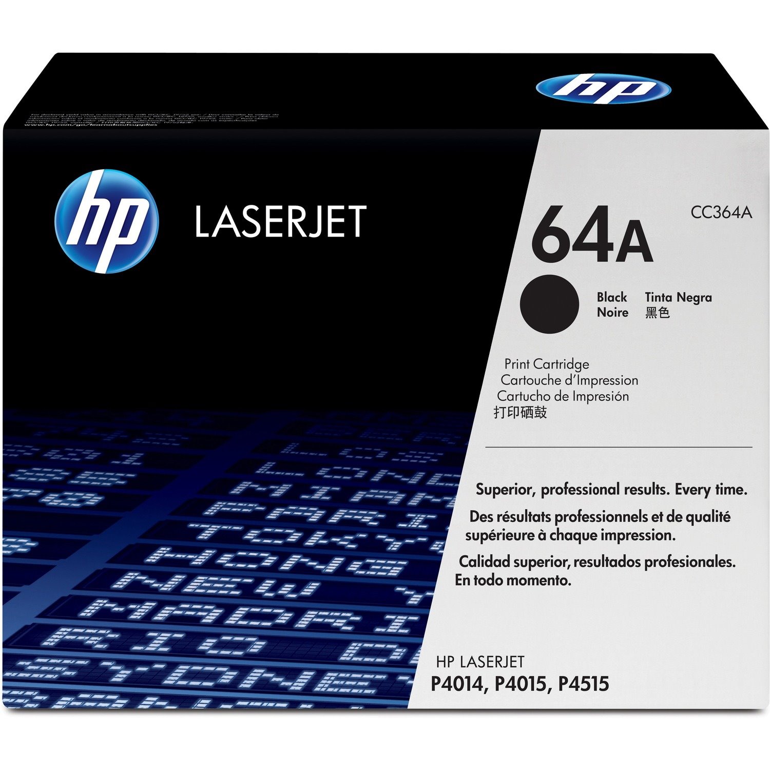 HP 64A Original Laser Toner Cartridge - Black - 1 Pack