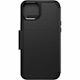 OtterBox Strada Carrying Case (Folio) Apple iPhone 15 Plus Smartphone, Cash, Card, Notes - Shadow (Black)