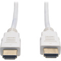 Eaton Tripp Lite Series High-Speed HDMI Cable (M/M) - 4K, Gripping Connectors, White, 3 ft. (0.9 m)
