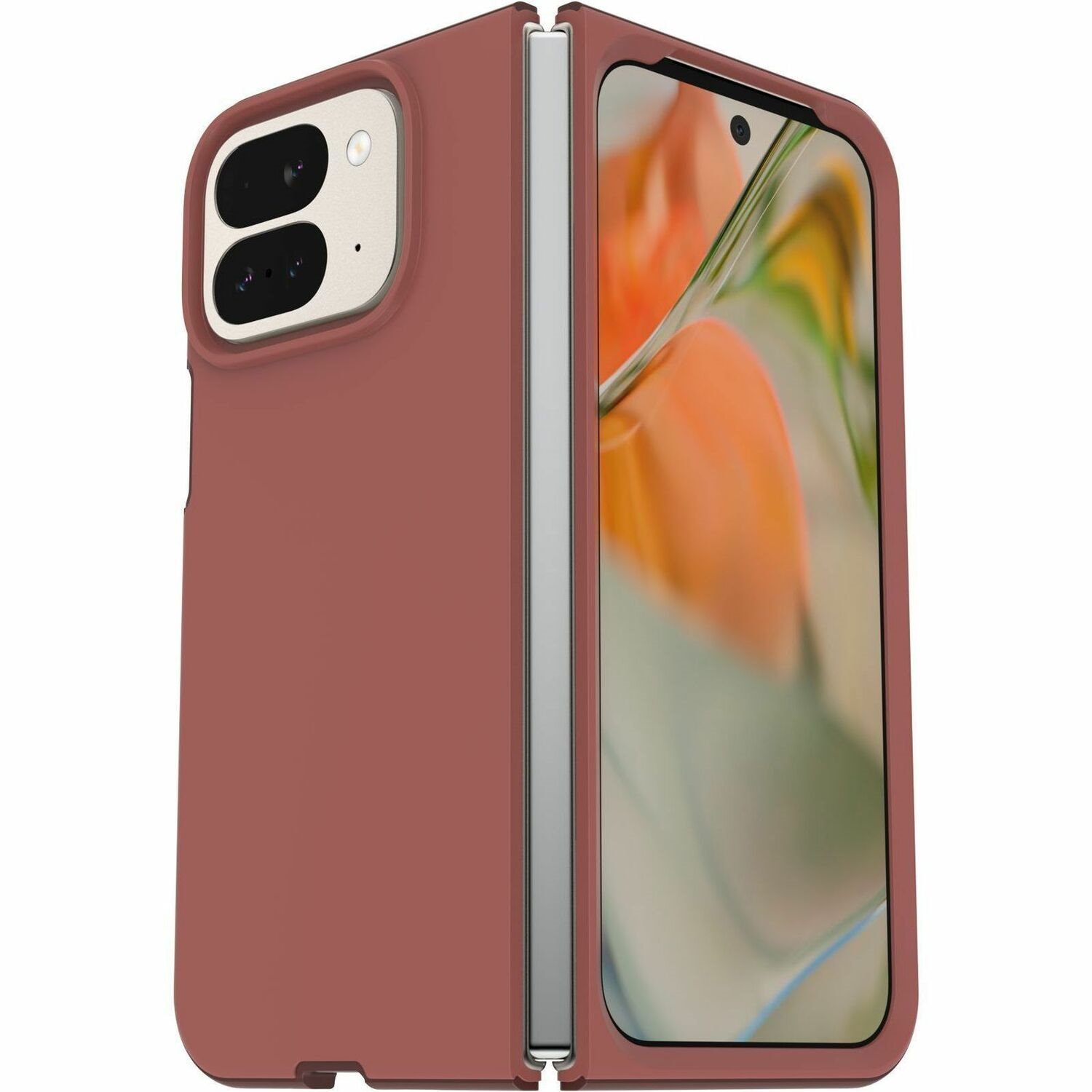 OtterBox Thin Flex Case for Google Pixel 9 Pro Fold Smartphone - Red Clay (Red)