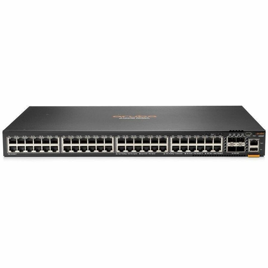 Aruba CX 6200 6200F 48 Ports Manageable Ethernet Switch - Gigabit Ethernet, 10 Gigabit Ethernet - 10/100/1000Base-T, 10GBase-X