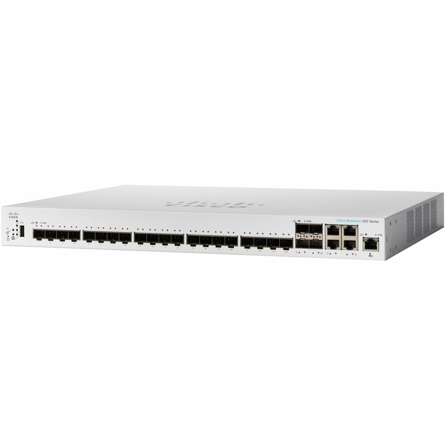 Cisco Business 350 CBS350-24XS 4 Ports Manageable Ethernet Switch - 10 Gigabit Ethernet - 10GBase-T, 10GBase-X - Refurbished