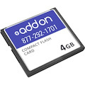 AddOn Cisco MEM-CF-256U4GB Compatible 4GB Flash Upgrade