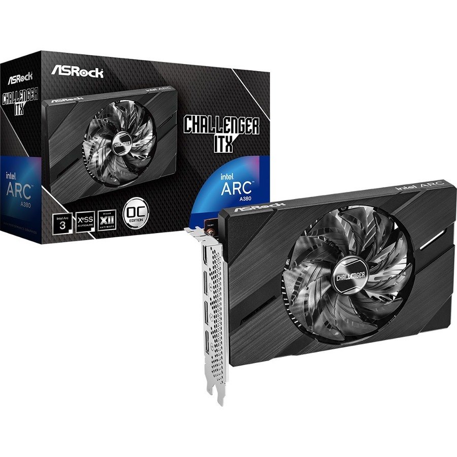 ASRock Intel Arc A380 Graphic Card - 6 GB GDDR6