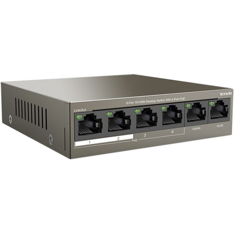 Tenda 6-Port 10/100M Desktop Switch with 4-Port PoE